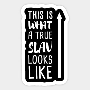 this is what a true slav looks like Sticker